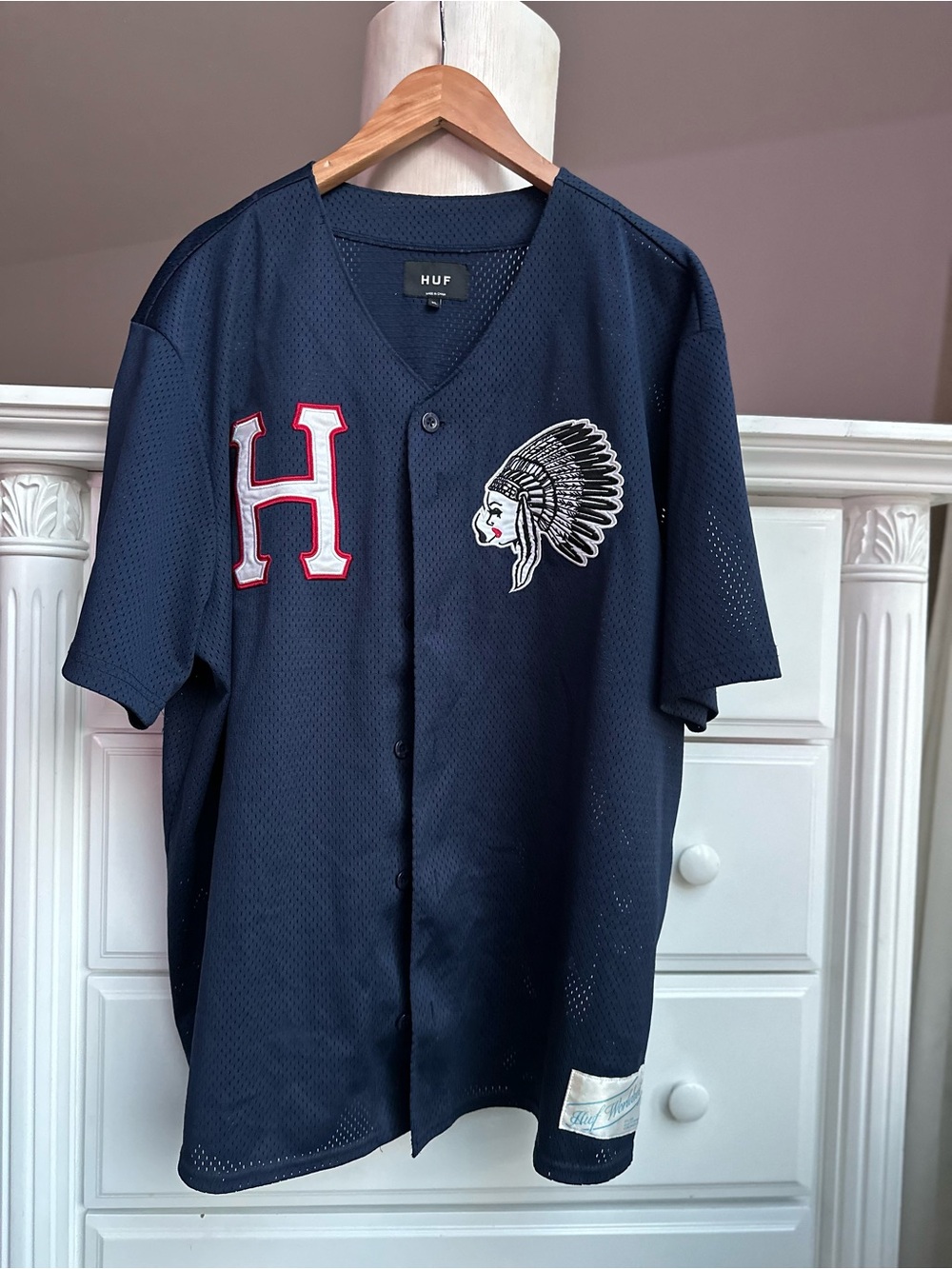 HUF Worldwide Mesh Baseball Jersey 86